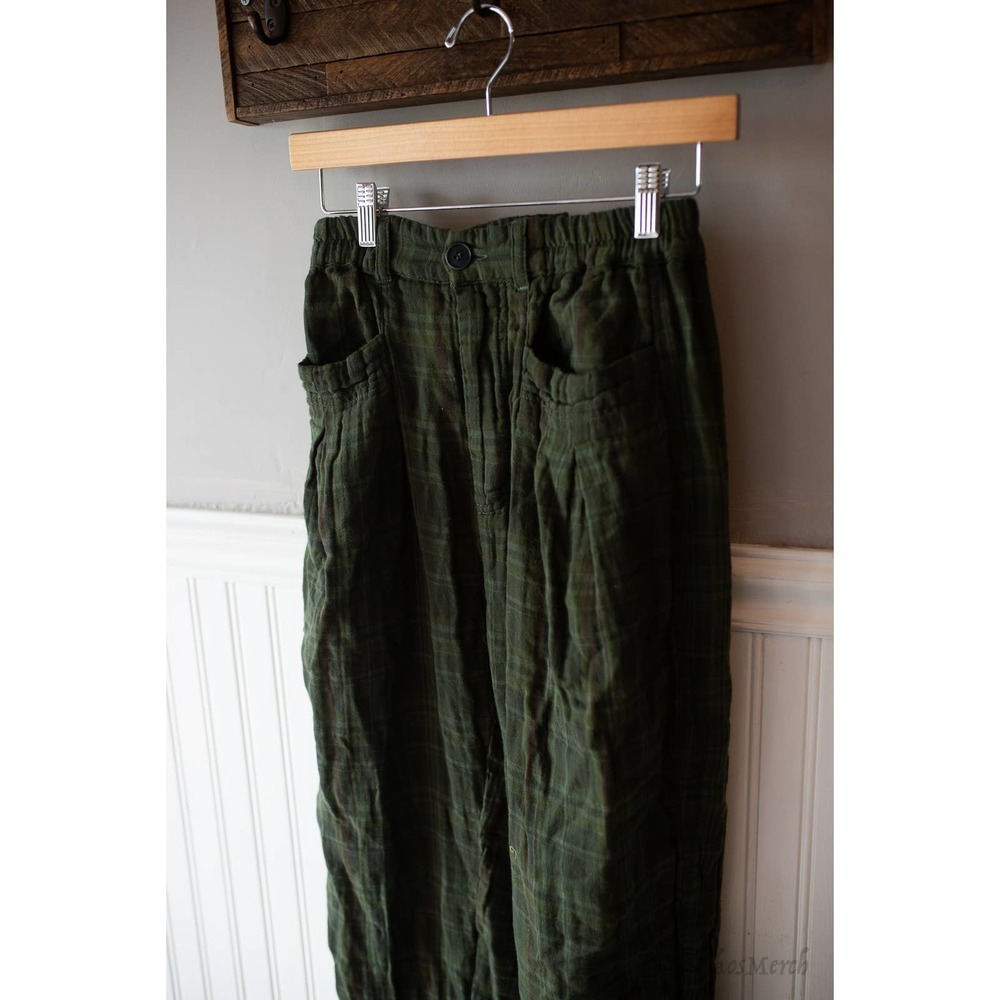Free People CP Shades Plaid Trousers Millstone XS NWT - Picture 5 of 6